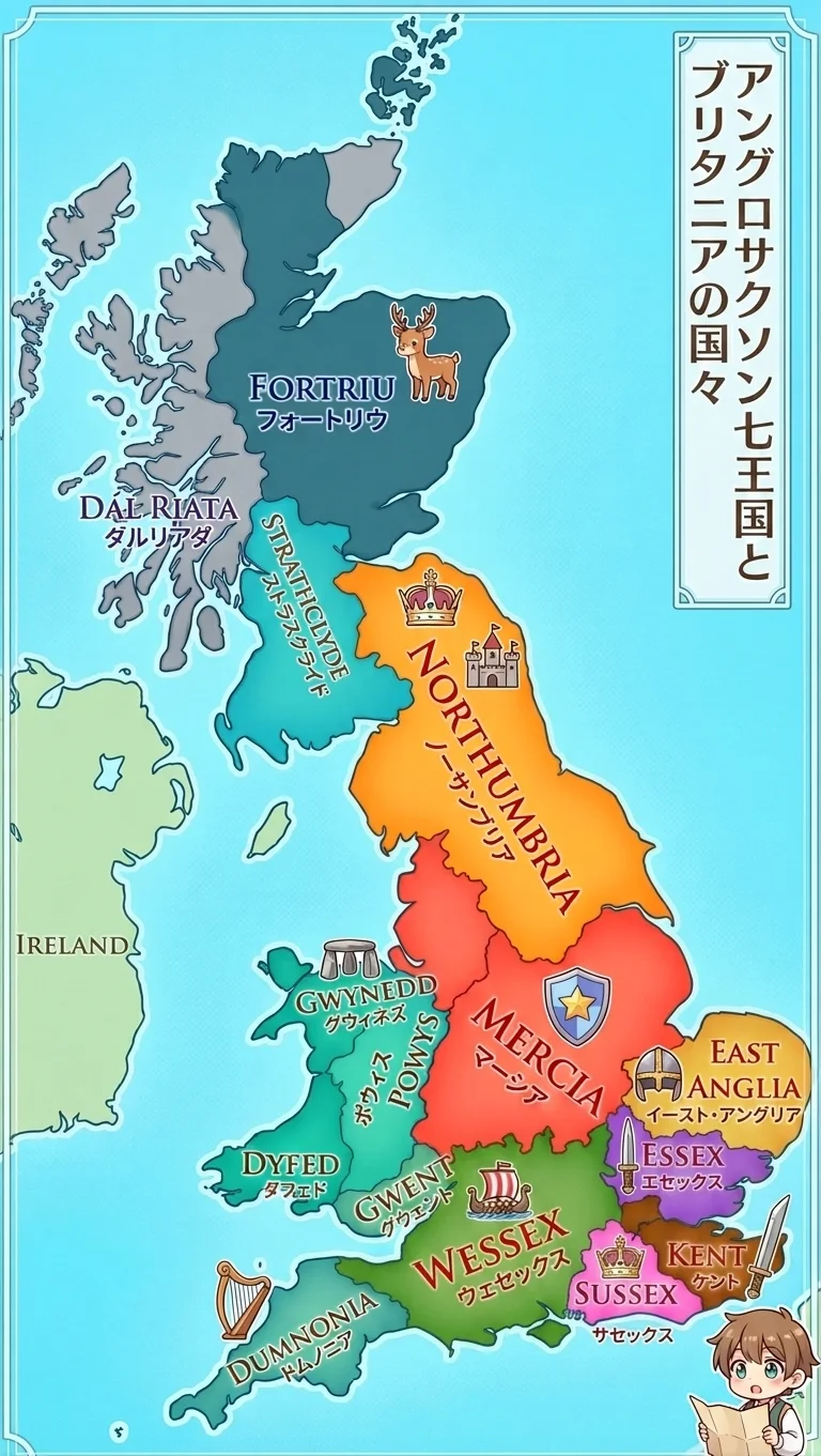 アングロ・サクソン七王国とブリタニアの国々