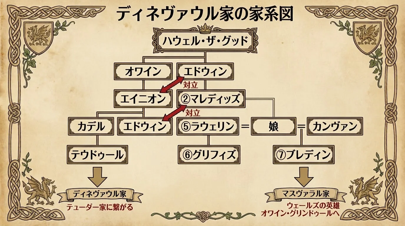 ディネヴァウル家の家系図