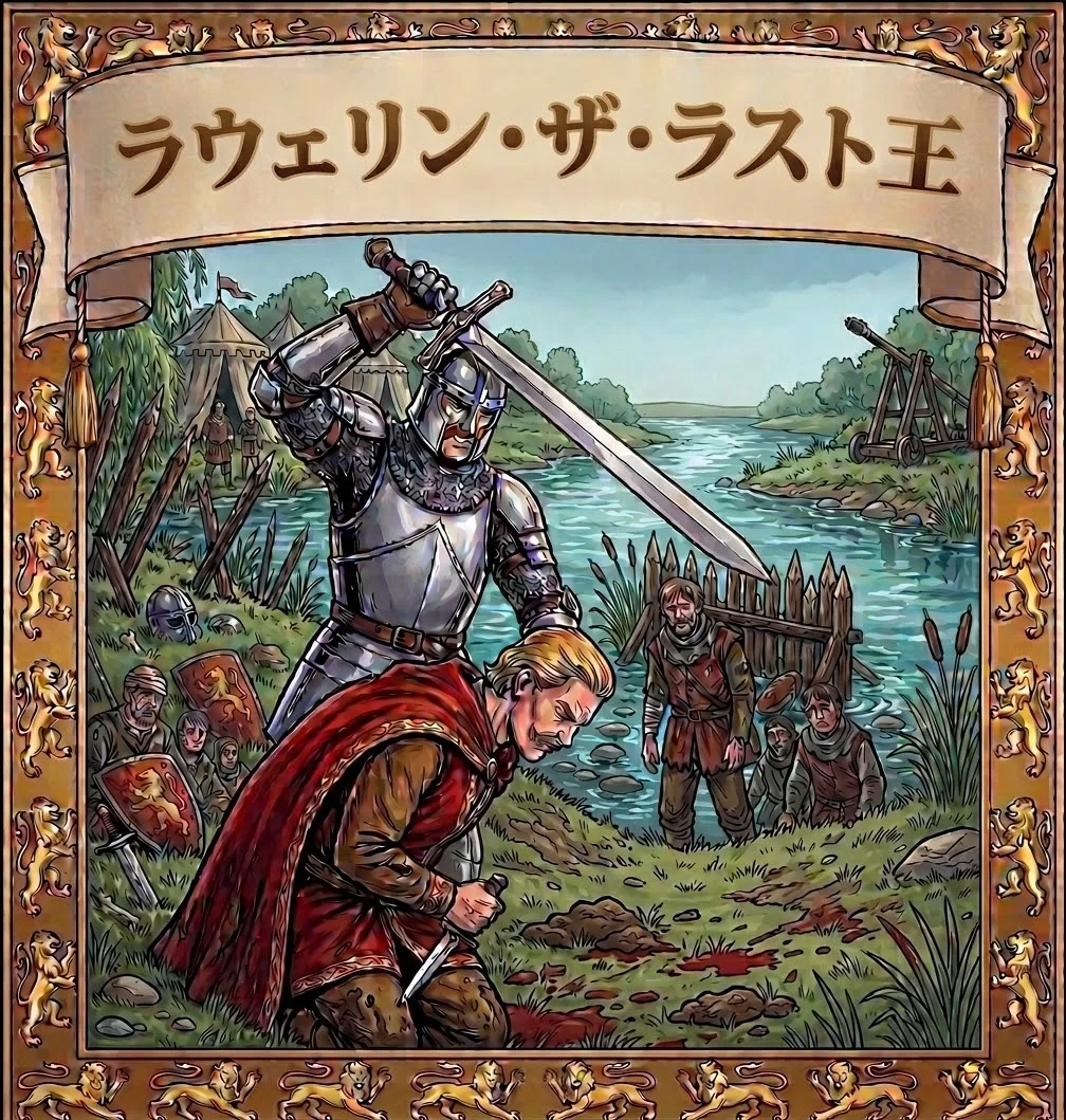 オレウィン橋の戦いで最期を迎えるラウェリン