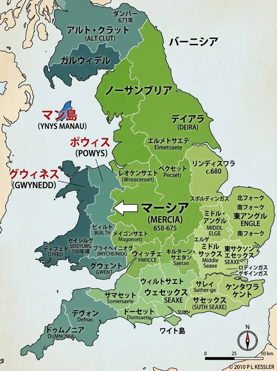 アングロ・サクソン諸国の地図